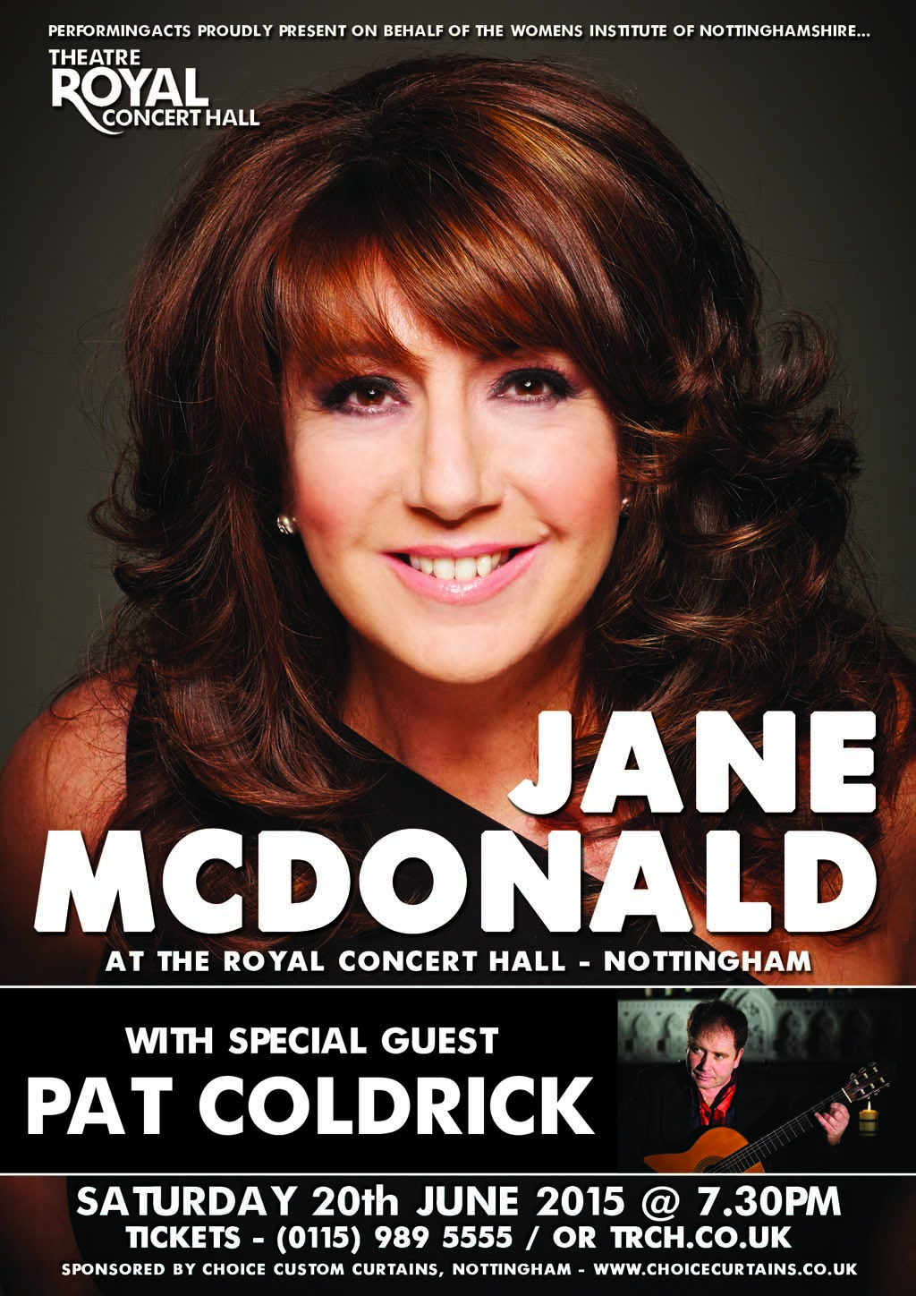 Jane McDonald Poster Royal Concert Hall Nottingham
