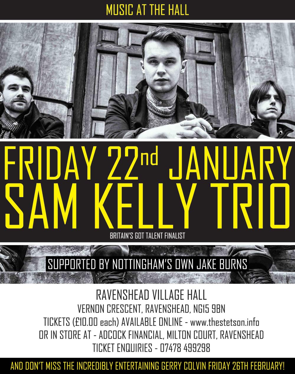 Sam Kelly Trio Poster